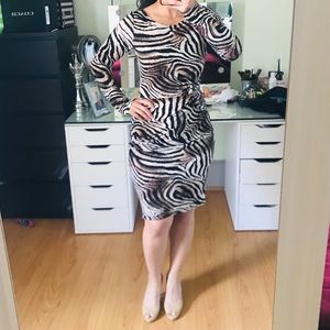 Animals print dress from Bisou bisou